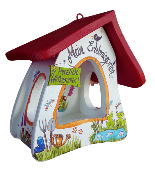 Futterhaus - Futtermini Mein Erlebnisgarten weiß