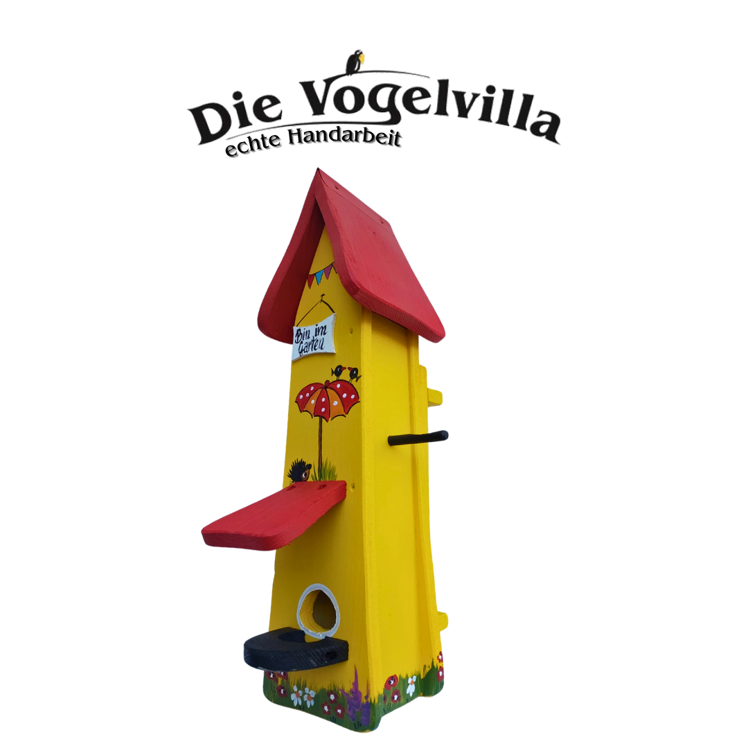 Futtertürmchen Gartenlaube - Wandmontage
