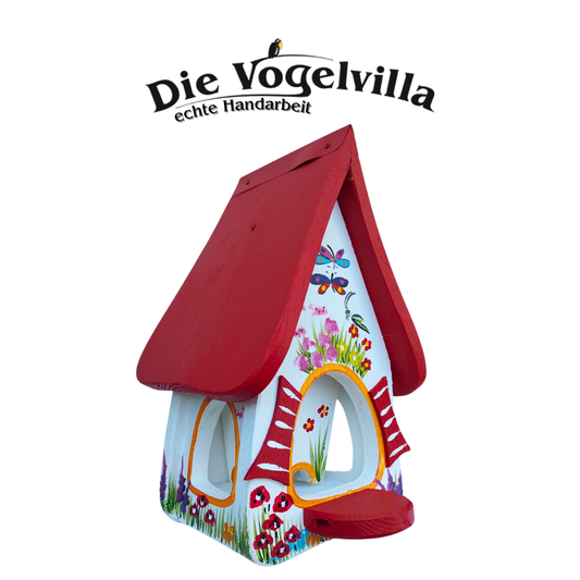 Futtervilla klein "Gartenzauber" - Wandmontage