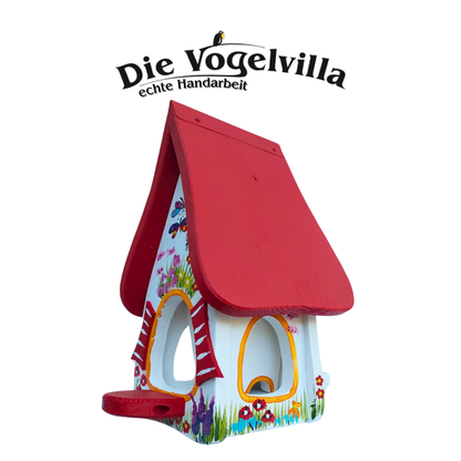 Futtervilla klein "Gartenzauber" - Wandmontage