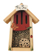 6er Set Insektenhotel Mini Fly Inn bunt bemalt