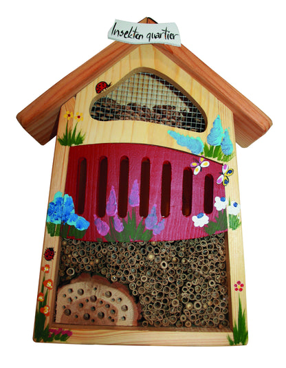 SET Insektenquartier klein bunt bemalt 3 Stk.