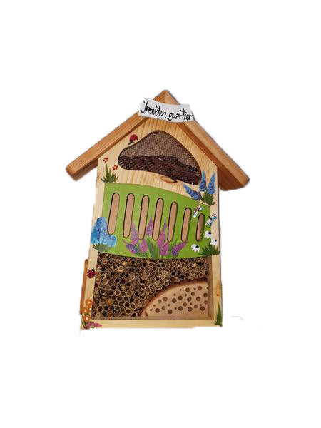 SET Insektenquartier klein bunt bemalt 3 Stk.