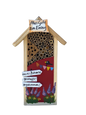 Maison à insectes - Hôtel à insectes « Happy Moving In » en rouge