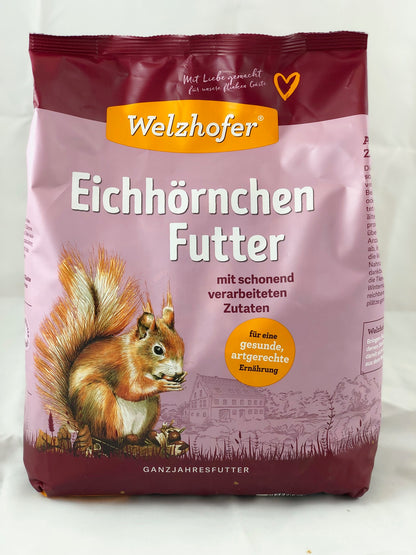 Welzhofer Eichhörnchen Futter 1 Kg - Mit artgerechten Zutaten