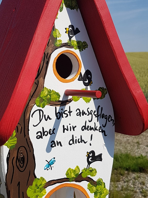 Kombiniertes Vogelhaus - Minivilla 1 Zum Abschied