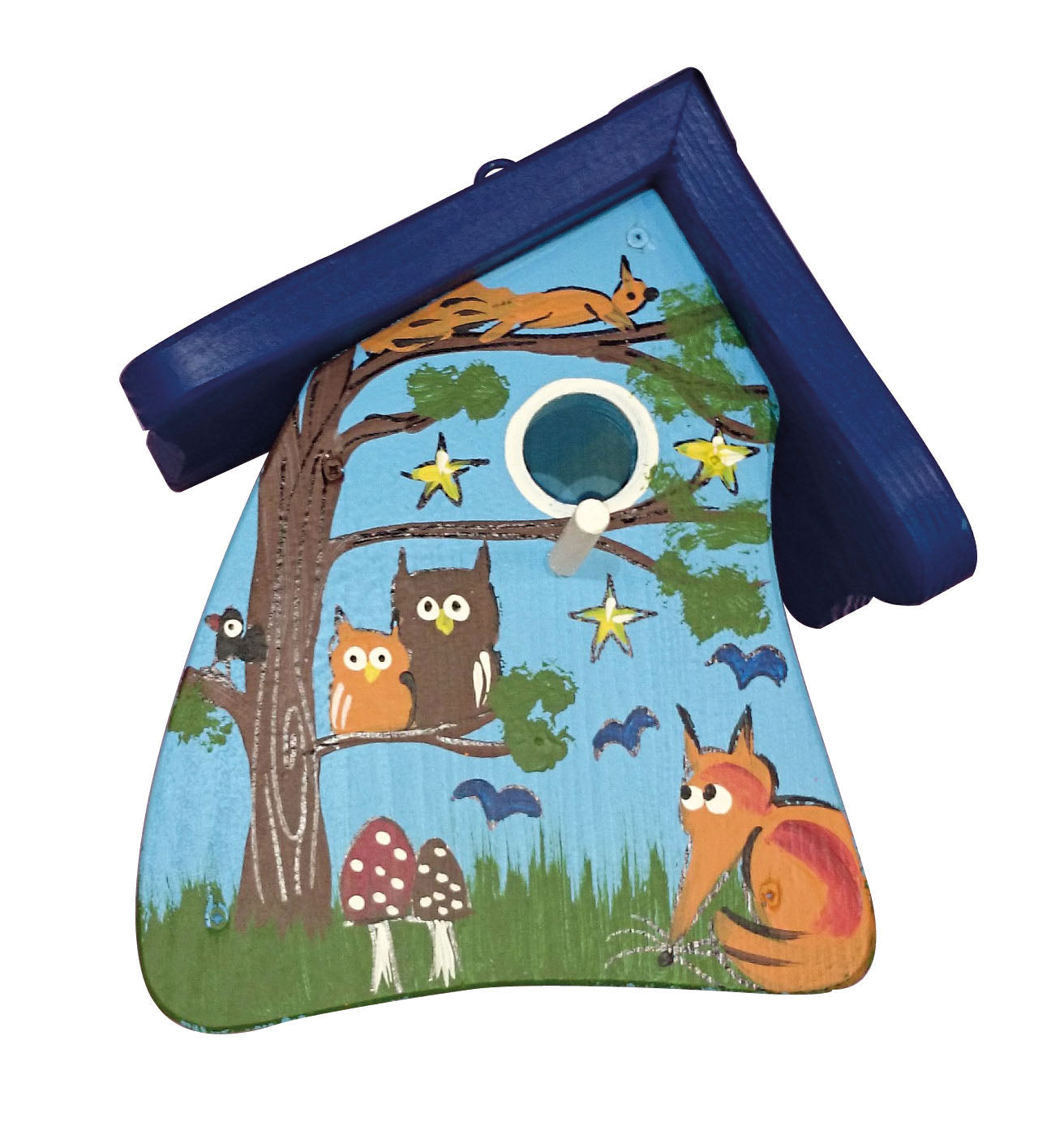 5er Set Nistkasten - Nistmini Tiere des Waldes