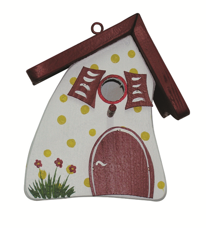 5er Set Nistkasten - Nistmini Hobbit Tupfen
