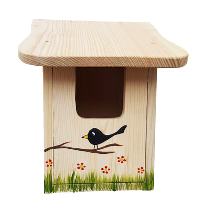 6er Set Amsel-, Rotkehlchen-, Rotschwänzchenhütte (4 Farben)