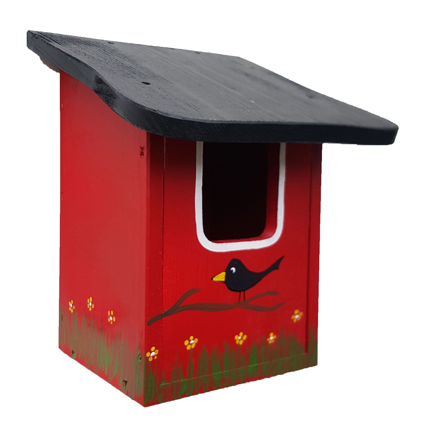 6er Set Amsel-, Rotkehlchen-, Rotschwänzchenhütte (4 Farben)