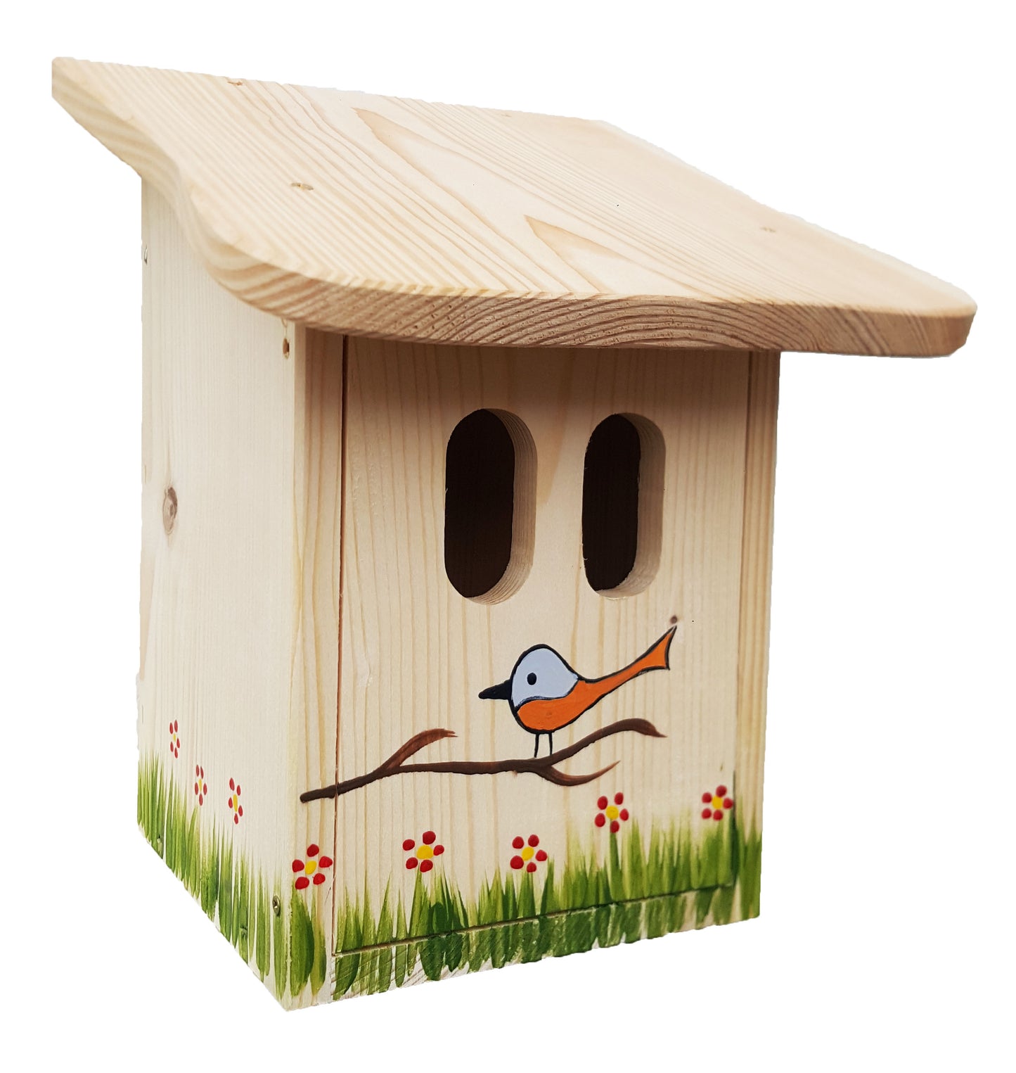 6er Set Amsel-, Rotkehlchen-, Rotschwänzchenhütte (4 Farben)
