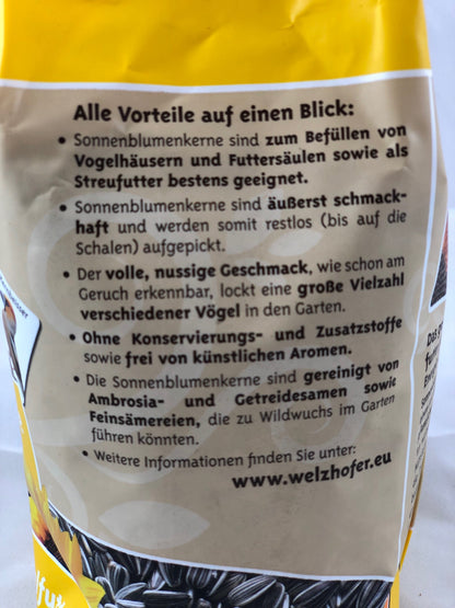 Welzhofer Sonnenblumenkerne gestreift 1 Kg