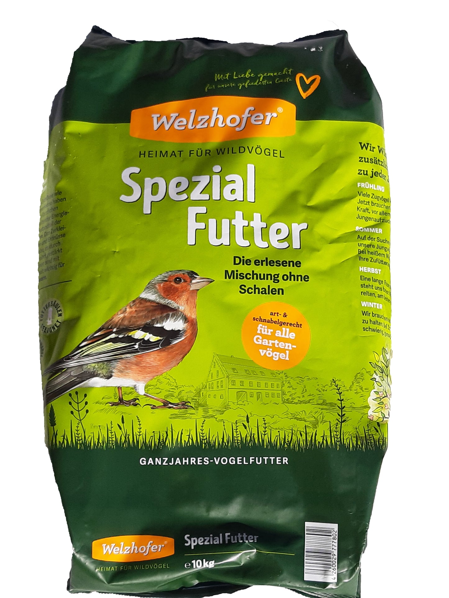 Welzhofer Spezial Futter 10 Kg - Die erlesene Mischung ohne Schalen