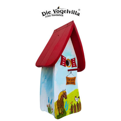 Nistkasten "Hier wohnt das Glück"