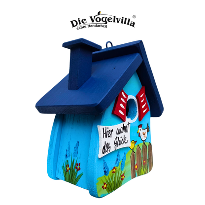 Vogelvilla Nistkasten - Niststube  "Hier wohnt das Glück" Hühner