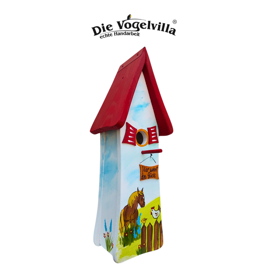 Nistturm "Hier wohnt das Glück"