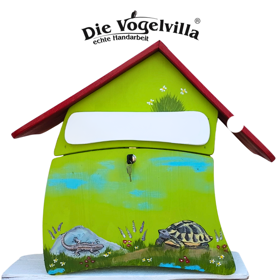 Briefkasten – Postvilla „Reptilien & Echsen“ (personalisierbar)