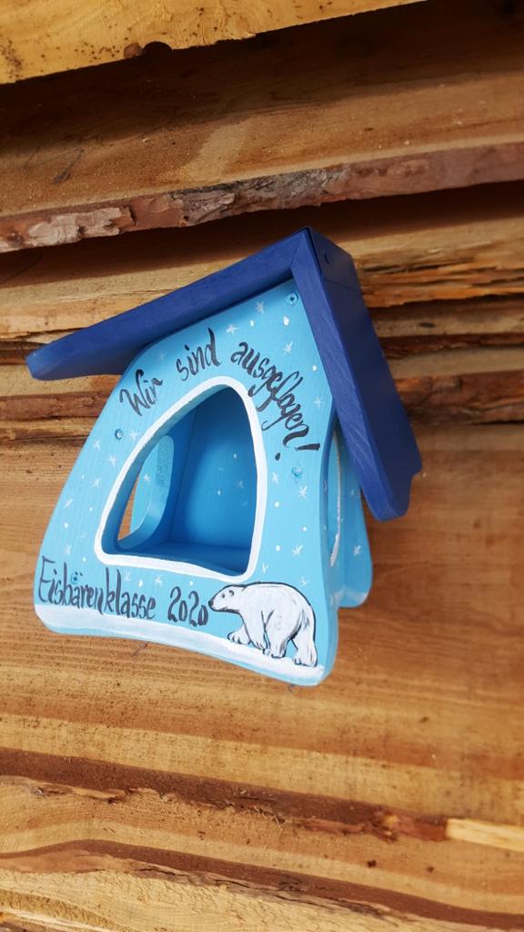 Futterhaus - Futtermini mit Tier - personalisiert