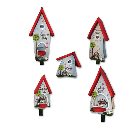 5er Set  Lieblingsplatz Grau