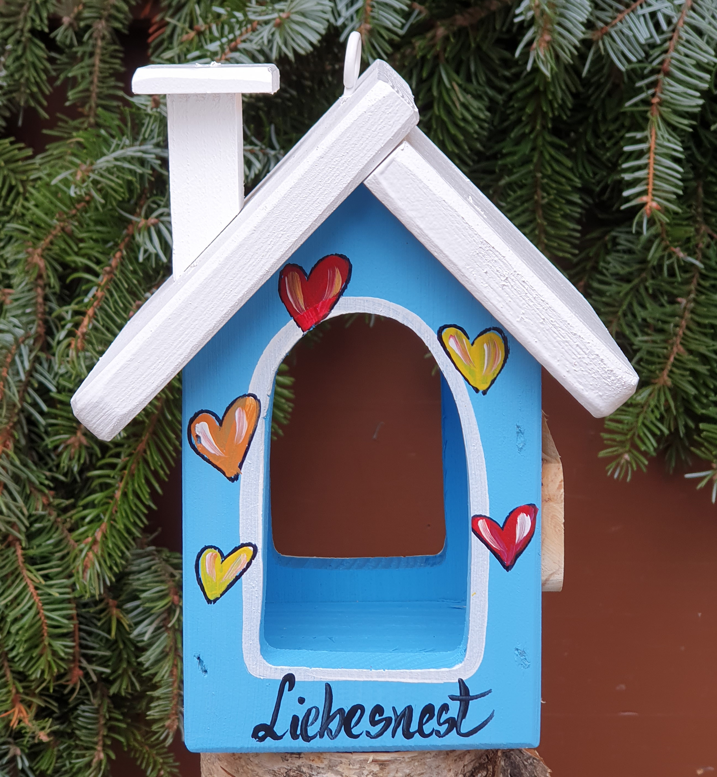 5er SET Berghütte mini "Liebesnest" 5 Farben