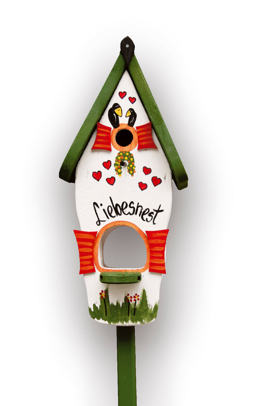 Kombiniertes Vogelhaus - Minivilla 1 Liebesnest