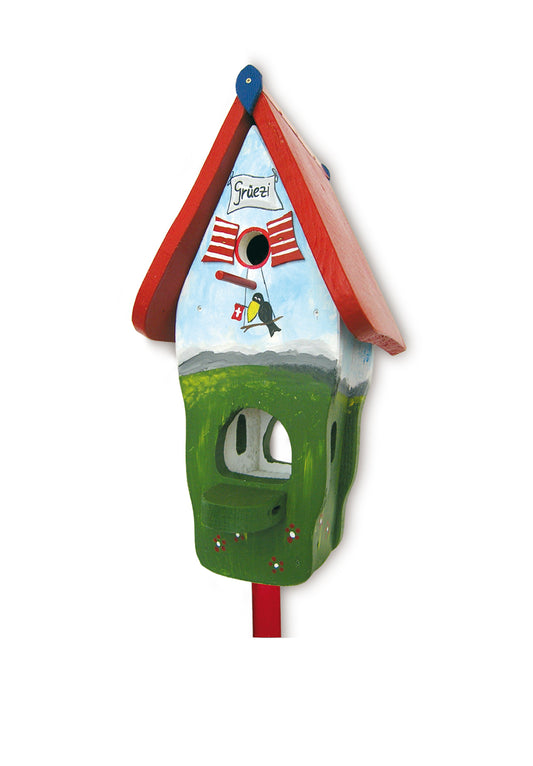 Kombiniertes Vogelhaus - Minivilla 1 Grüezi