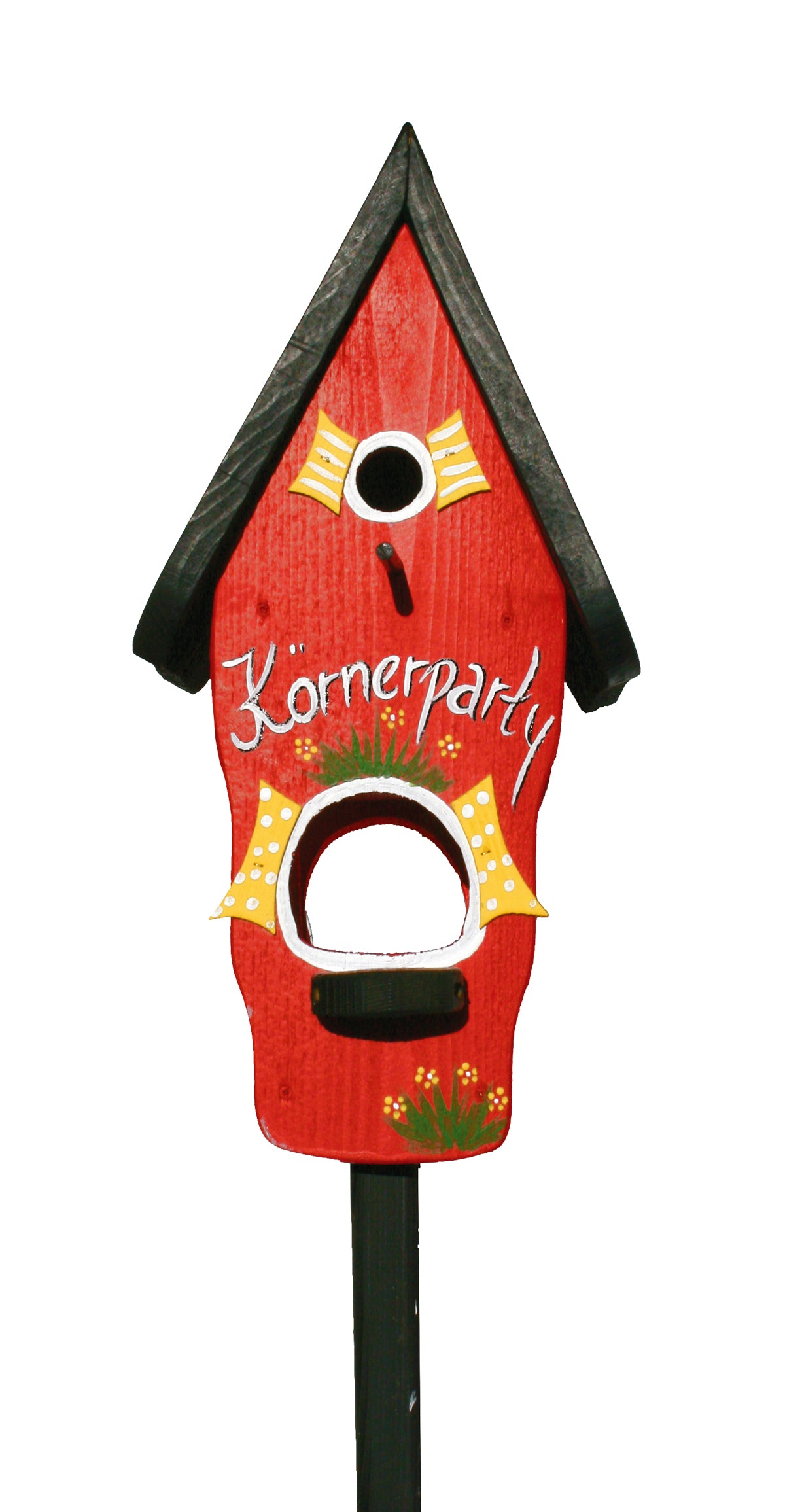 Kombiniertes Vogelhaus - Minivilla 1 Körnerparty rot