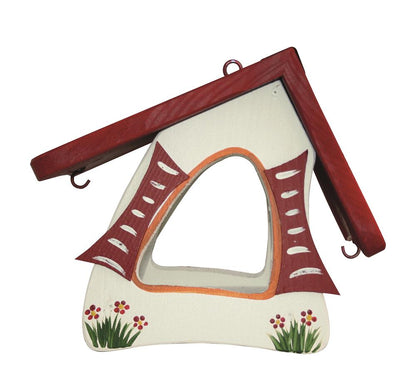SET Futterhaus - Futtermini Hobbit langes Dach hängend 5 Stk.