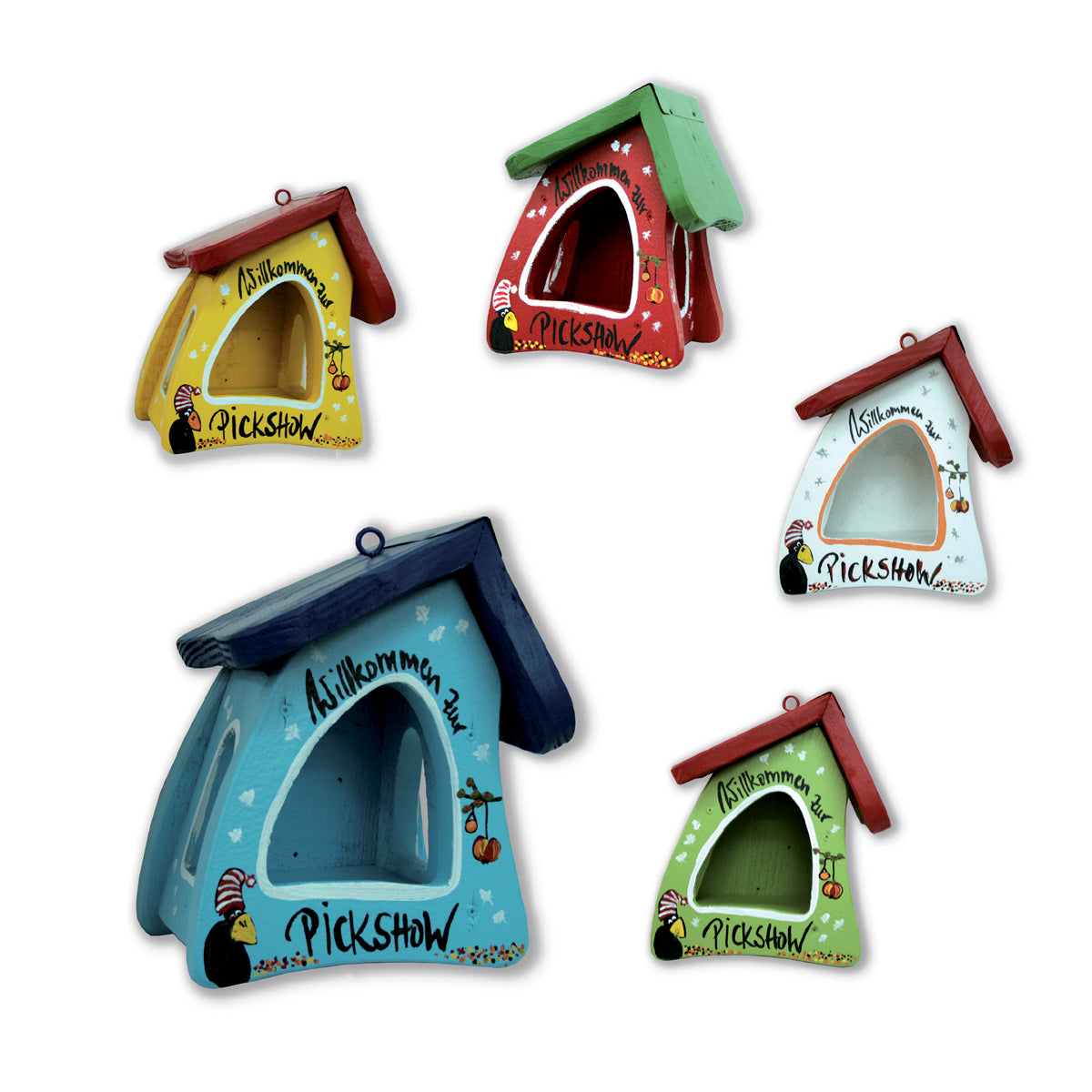 5er Set Futtermini "Winterrabe"