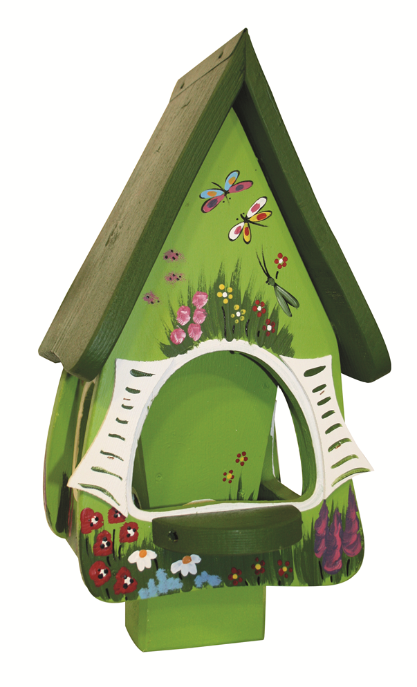 5er Set Futterhaus mit Silo - Futtervilla klein Gartenzauber 5 Farben