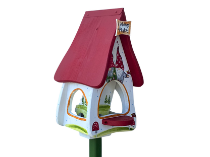 Feeding house with silo - Feeding villa small dwarf party "Favorite place" in white