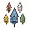 5er Set Futterhaus mit Silo - Futtervilla klein Hobbit Eulen