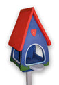 Futterhaus mit Silo - Futtervilla groß Klassik blau