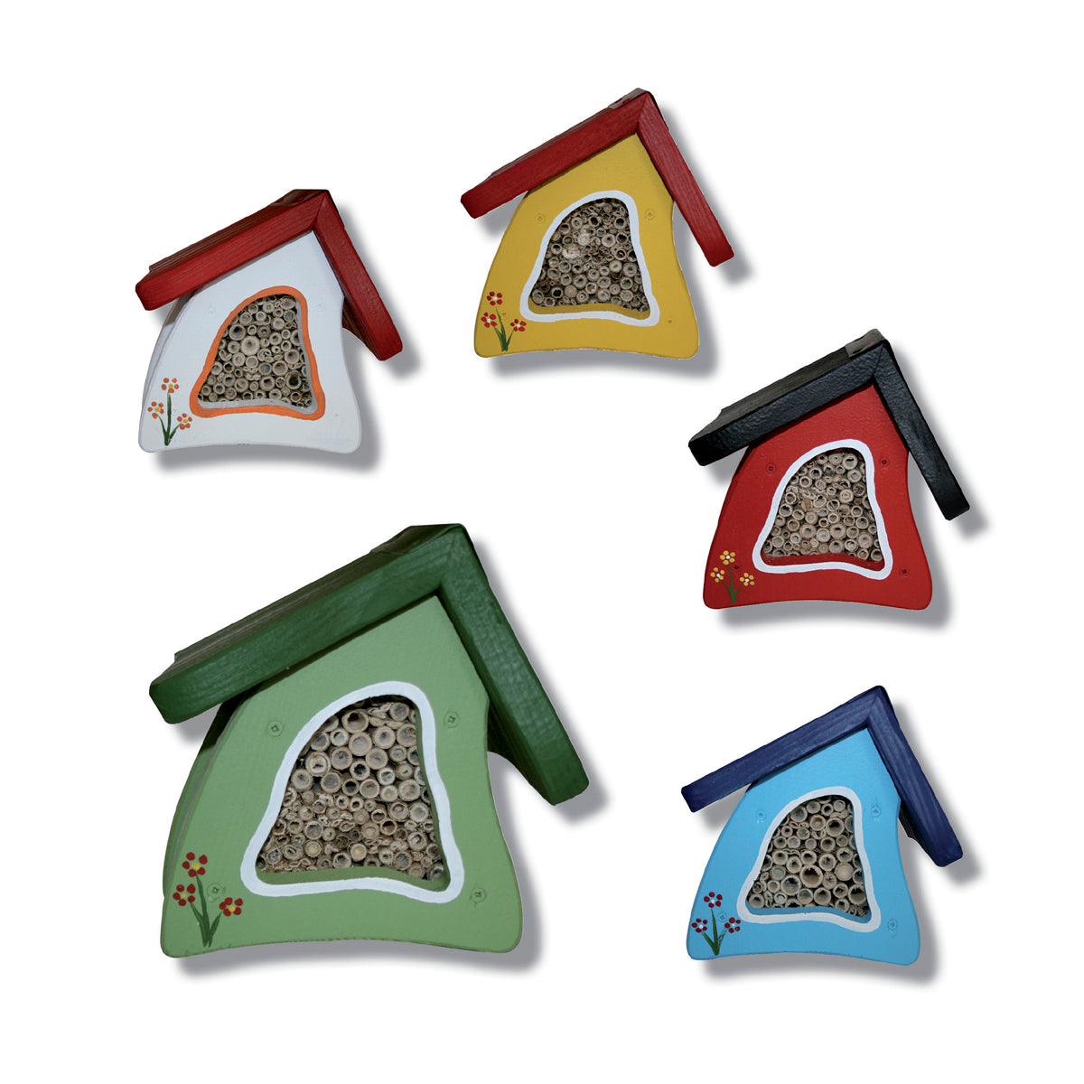 Set Insektenstübchen Wandmontage 10Stk. 5 Farben