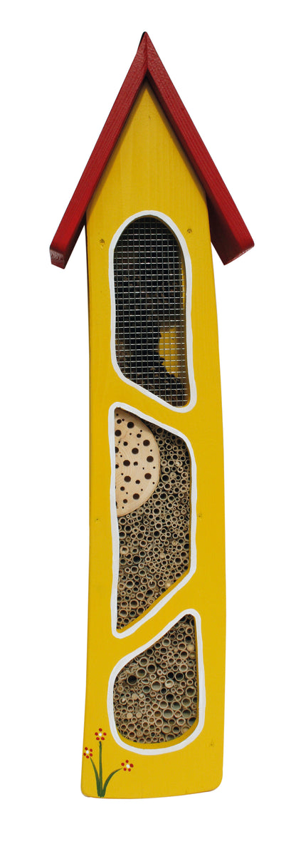 Insektenhaus "Insektenturm" Wandmontage groß