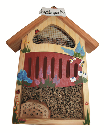 Insektenhaus "Insektenquartier klein bemalt" 8 Stk.