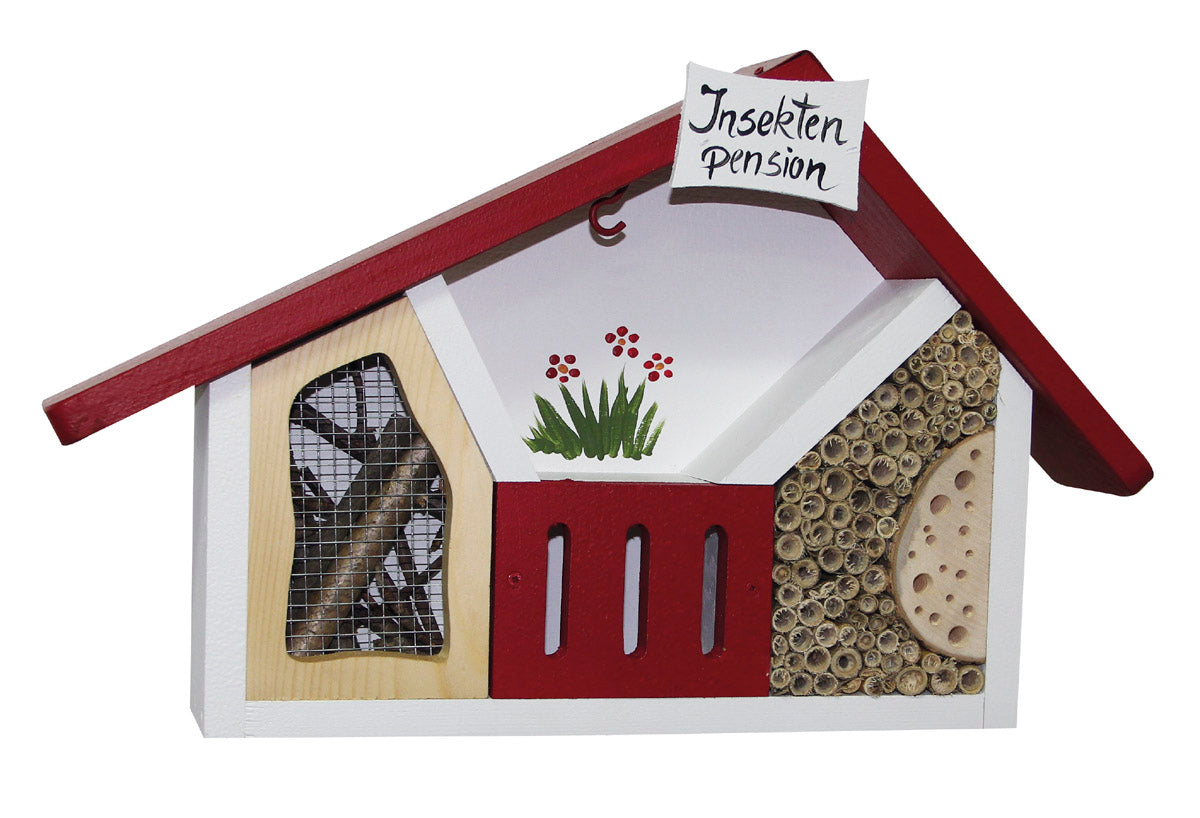 3erSet Insektenpension mini Wandmontage kiwi weiß gelb