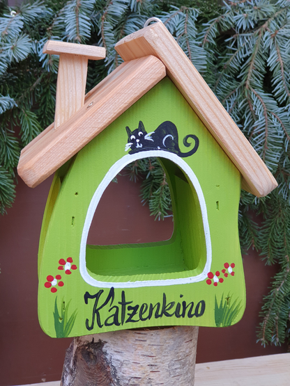 5er Set Futterhaus Die Futterstube - "Katzenkino"
