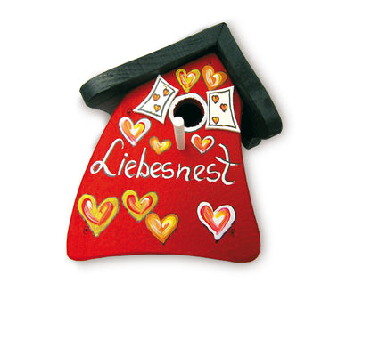 5er Set Nistkasten - Nistmini Liebesnest/Herzen