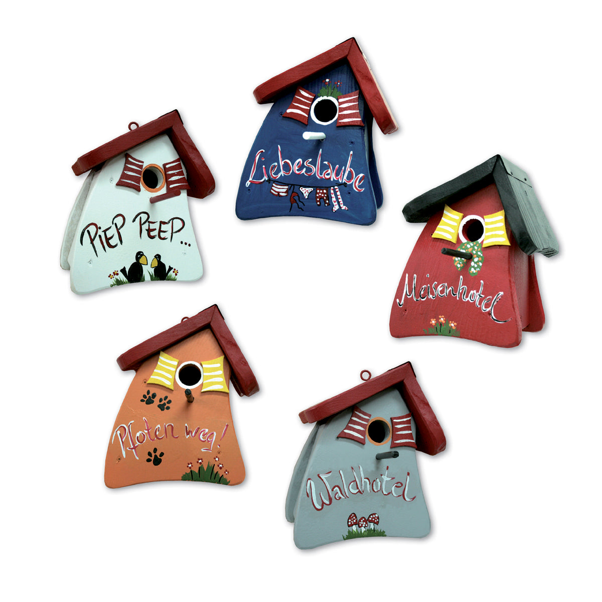 5er Set Nistkasten - Nistmini Piep Peep
