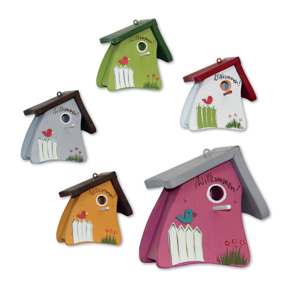 5er Set Nistkasten - Nistmini "Willkommen