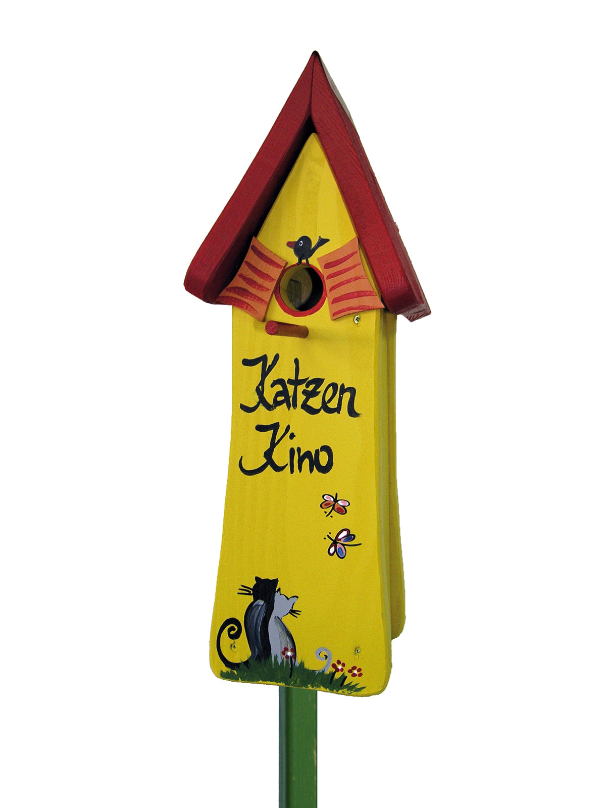 Nisttürmchen Katzenkino Gelb