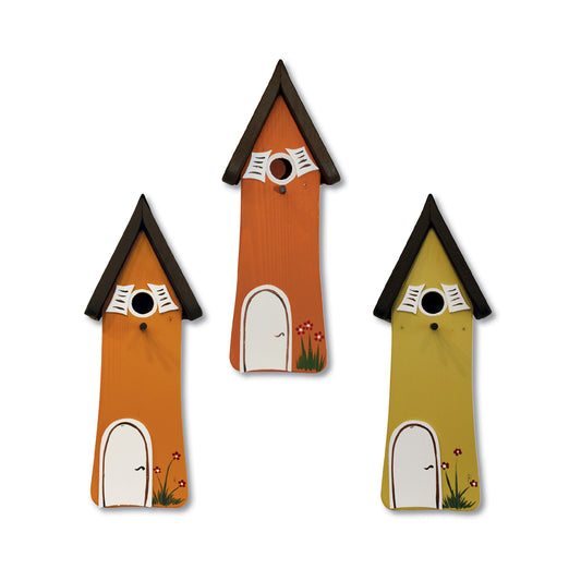 Nisttürmchen Hobbit Set Mangoorange (3 Häuser)