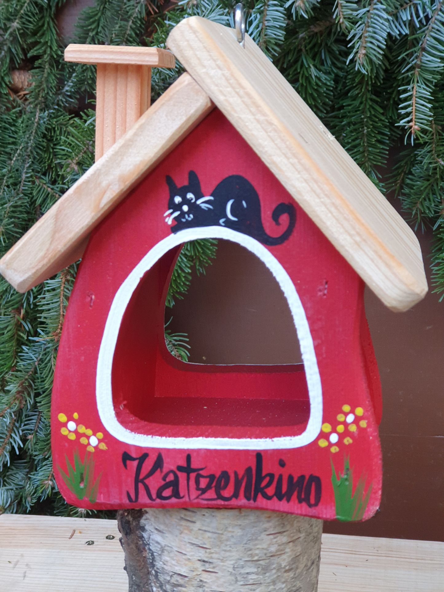 5er Set Futterhaus Die Futterstube - "Katzenkino"