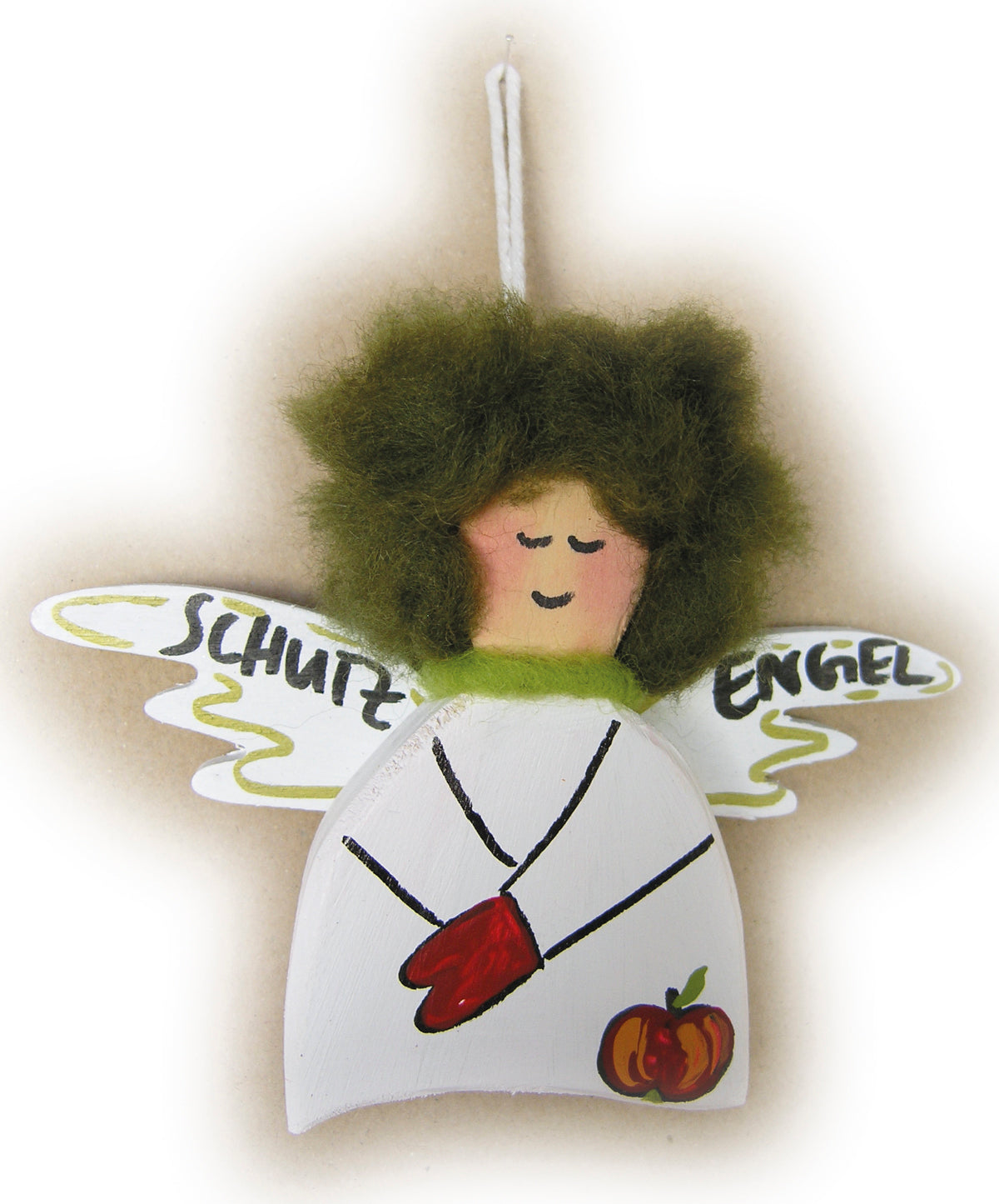 Engel "ich denk an Dich" gelb, vanillegelb