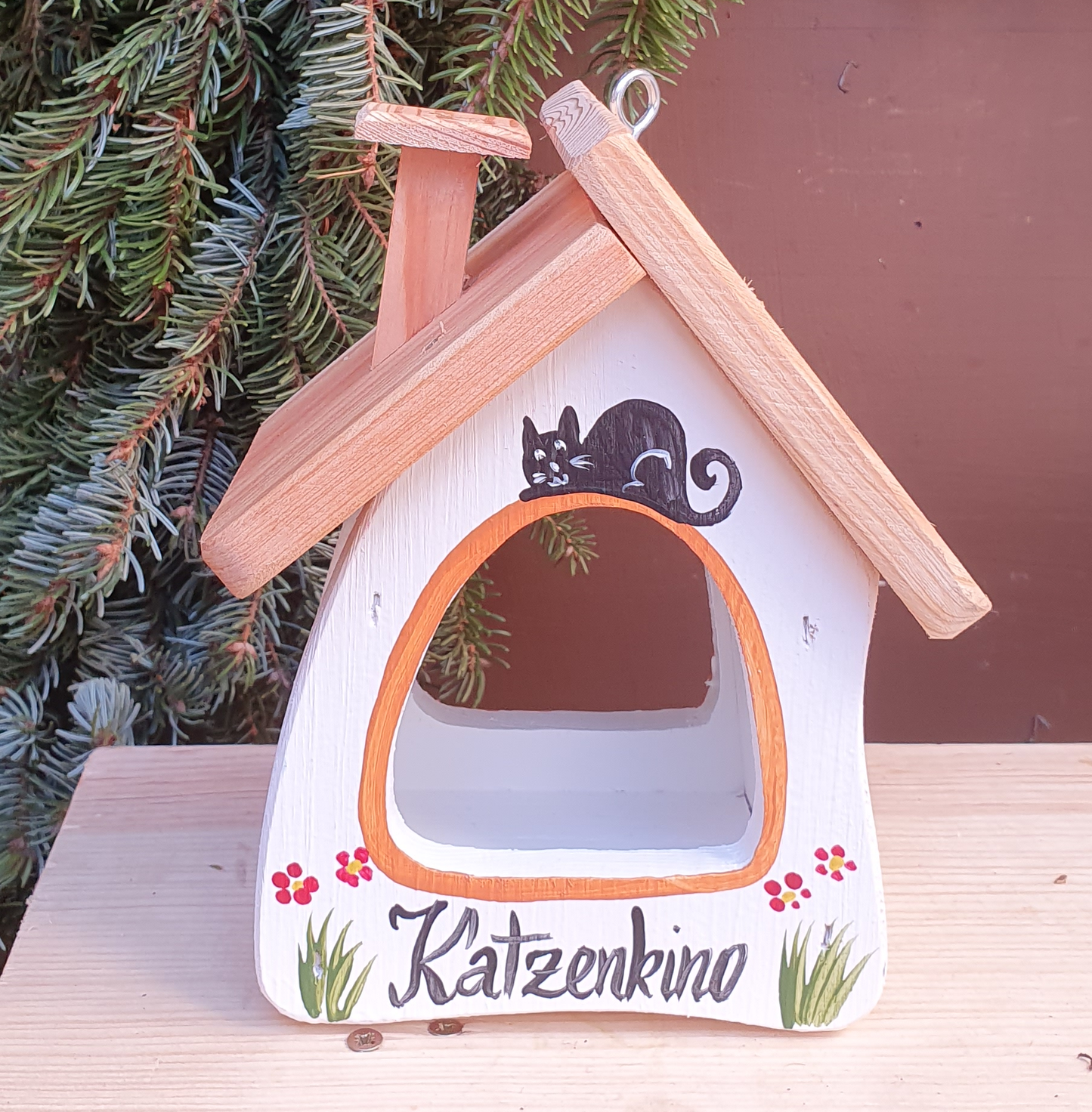 10er Set Futterhaus Die Futterstube - "Katzenkino"