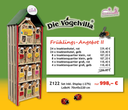Frühlings- Angebot II Insektendisplay unbemalt