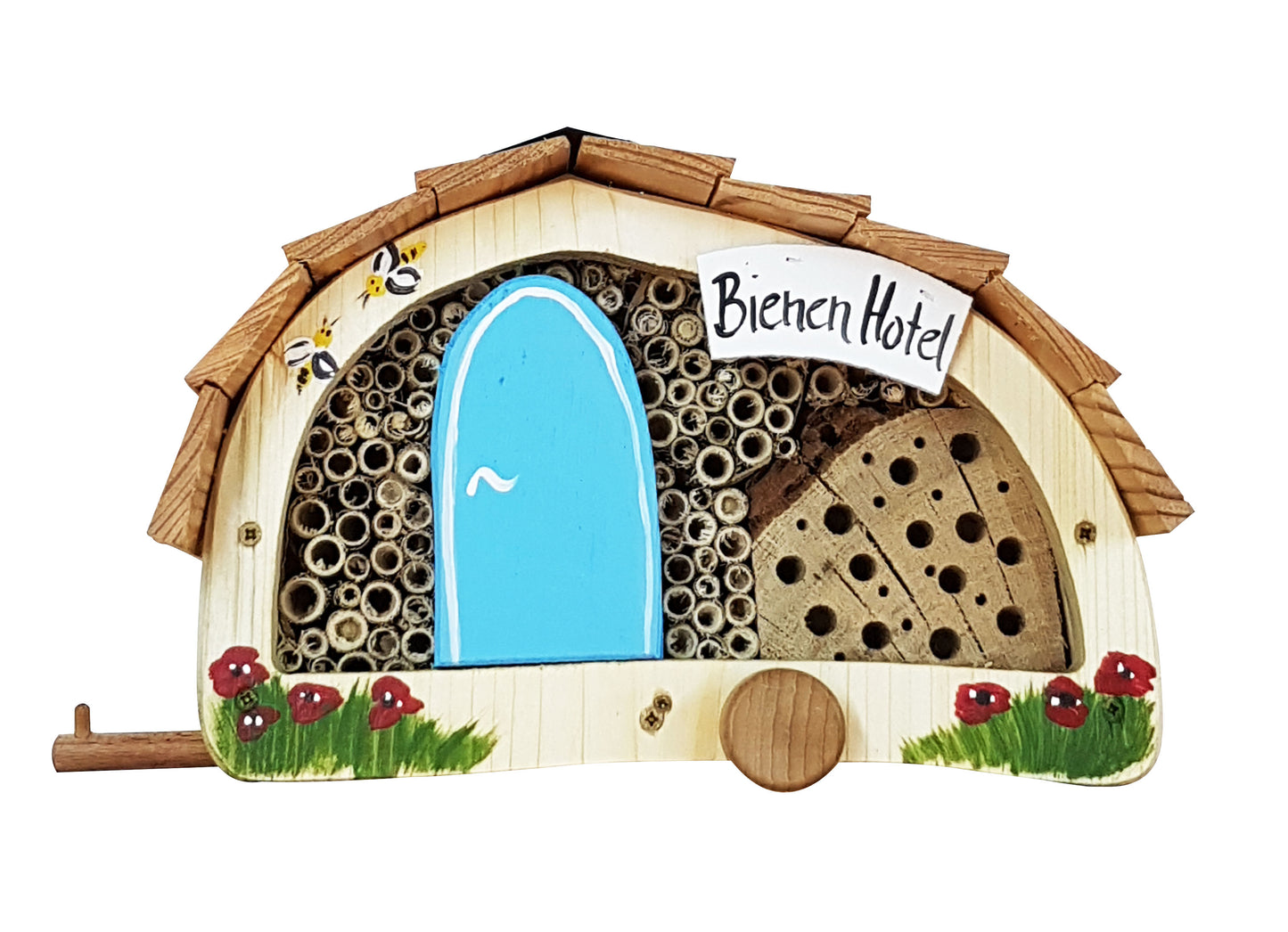 Bienenhotel Womo Bienen Hotel mit Lamellendach