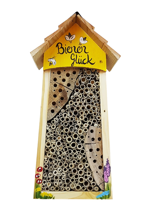 Bee hotel large bee happiness with slatted roof 