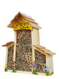 Bee hotel large with extension bee happiness with slatted roof 